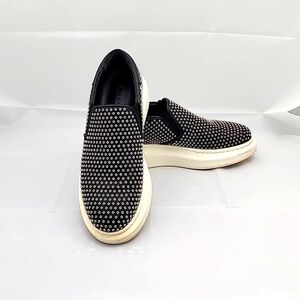 Studded black leather - Alexander McQueen - 38 - slip on shoes - 8